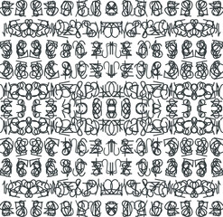 Art in the form of repeating patterns that form symmetry.