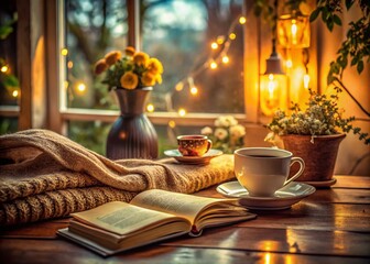 Celebrate International Day of Older Persons with a Warm Low Light Photography Illustration