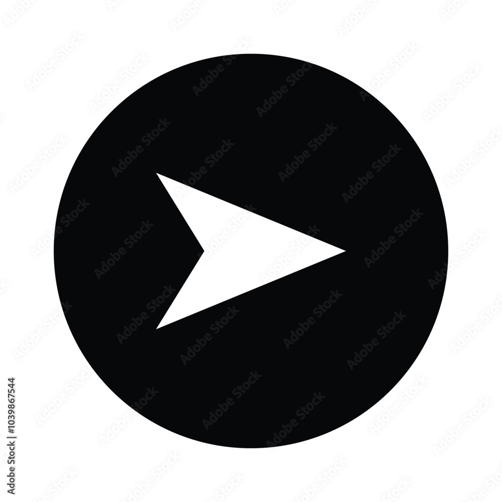 Poster pause image icon, simple