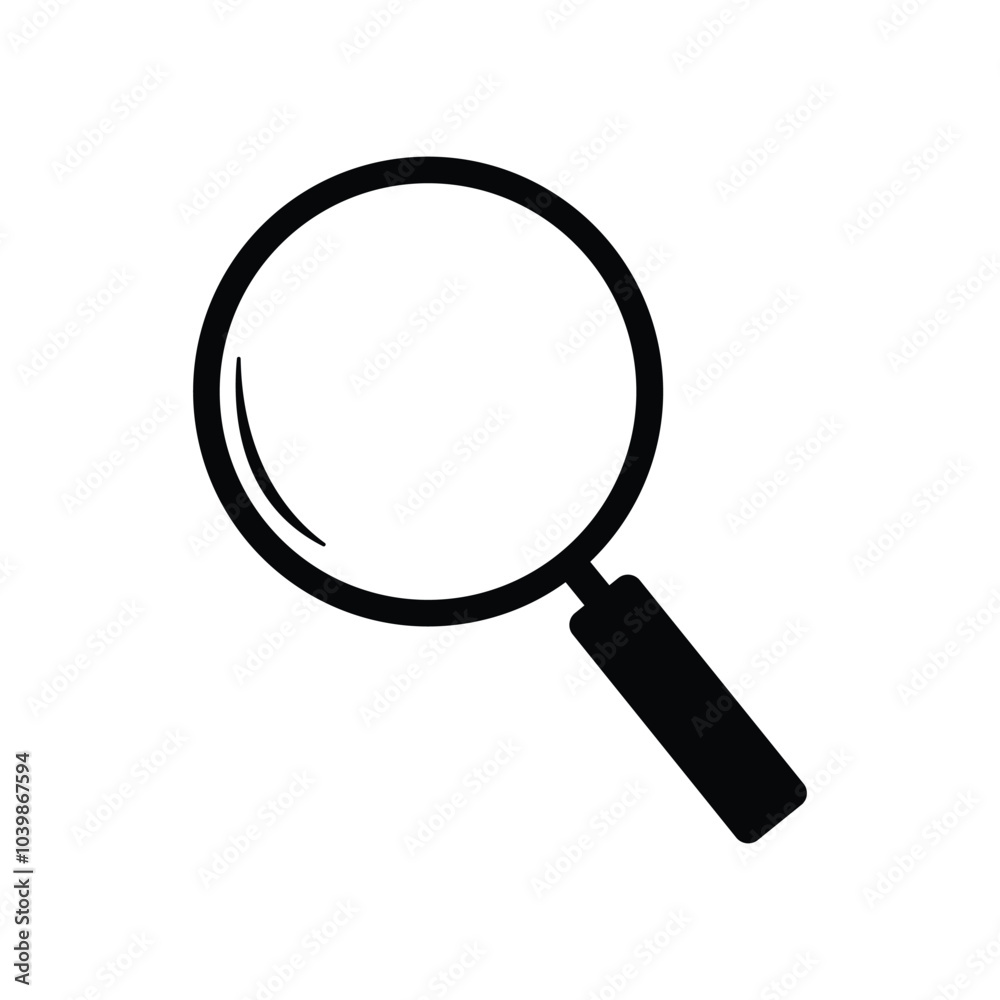 Sticker simple search image icon