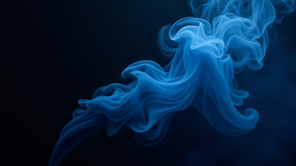 Fototapeta premium Abstract blue smoke misty fog. Texture overlays. Design element.