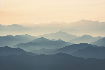 Obraz premium Mountain range outdoors nature fog.
