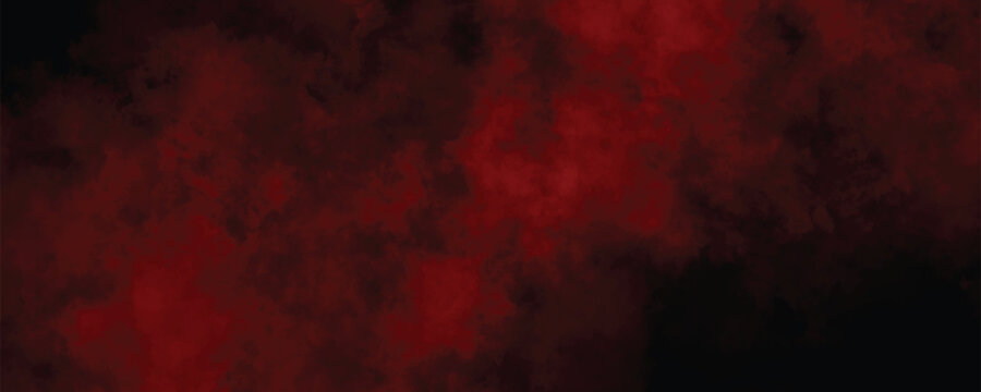 Vibrant Red Mist Blending with a Black Gradient, Creating a Mysterious and Dramatic Visual Effect
