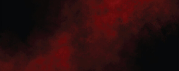 Abstract Cloud-Like Red Smoke Against a Black Background with a Bold and Moody Color Palette
