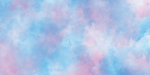 Colorful and bright watercolor background texture with watercolor splashes, Abstract hand drawn watercolor drawing on a paper. abstract Grunge background frame Soft pink, blue,orange,yellow watercolor