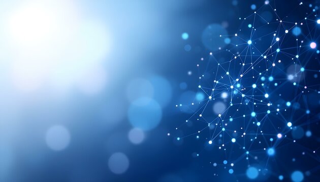 White and light blue medical abstract gradient background with molecules. web banner. Medical background in white and light blue gradient with molecular design.Science, technology and medical concept.