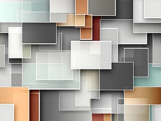 Obraz premium abstract geometric background showcases a mesmerizing interplay of shapes, lines, and colors, creating a visually captivating representation of modern technology and innovation, evoking a sense of co