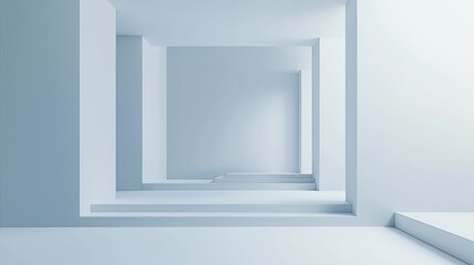 Minimalist Architecture in a Bright Hall