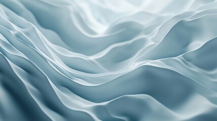 Obraz premium Gentle Waves Undulating in Soft Blue Tranquility