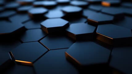 Obraz premium Striking Hexagonal Abstract Design