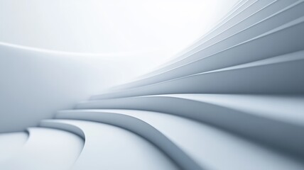 Flowing Contours of Soft White Waves in Harmony