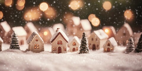 Stunning winter background christmas holiday lights.