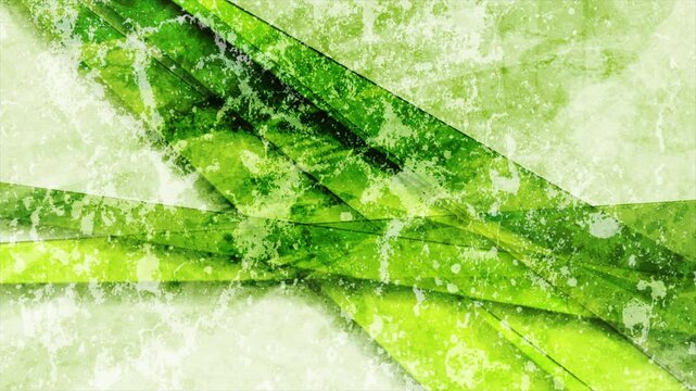 Green grunge striped retro abstract background. Seamless looping motion design. Video animation Ultra HD 4K 3840x2160