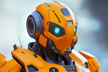 3D Mecha Warrior: Pilot of a Massive Battle Robot Game Background Wallpaper