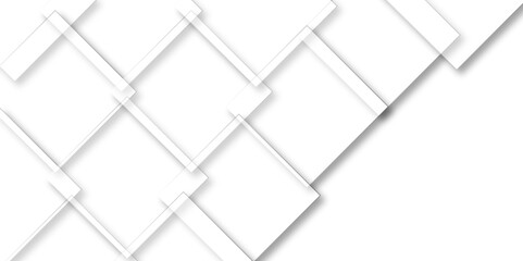 White geometric overlapping square pattern. vector illustration, White Business Style Background white paper texture and business. design of technology background with shadow. 