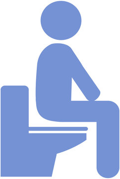 People Sitting on Toilet 