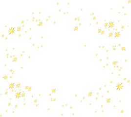 Obraz premium stars and confetti gold dust stardust dust golden