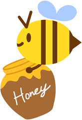 Bees collecting nectar