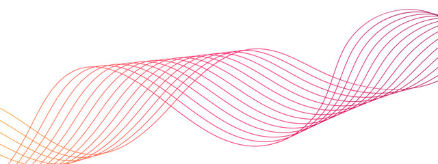 Abstract modern stream wave background and wave curve lines. Frequency sound wave lines and twisted curve lines. Wavy flowing dynamic smooth future technology curve