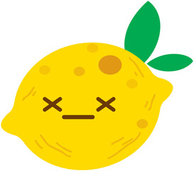 Bad Lemon Emotion Icon
