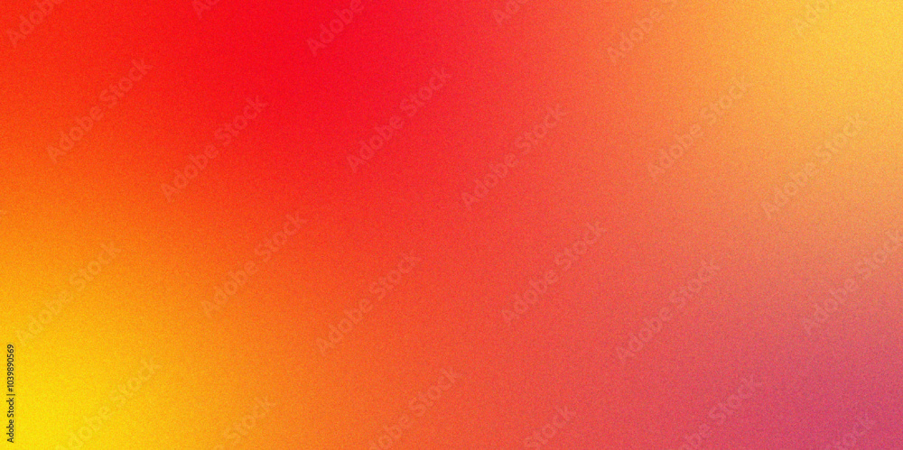 Wall mural bright red pink gradient blurred rainbow background. soft gradient backdrop with grain and noise. co