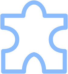 Puzzle Line Icon
