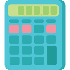 Calculator vector finance budget plan flat icon