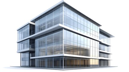 Obraz premium Modern glass building