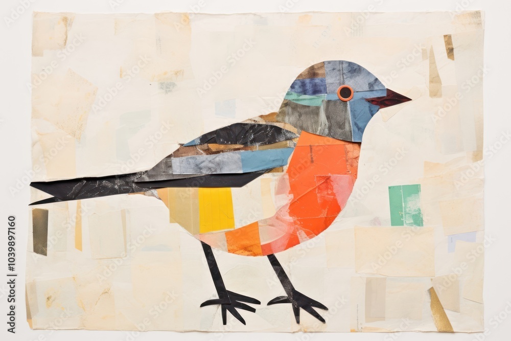 Poster Bird painting animal art.