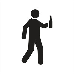 Drinking man icon