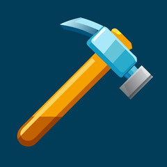 Vector hammer isolated