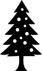 Christmas tree flat vector