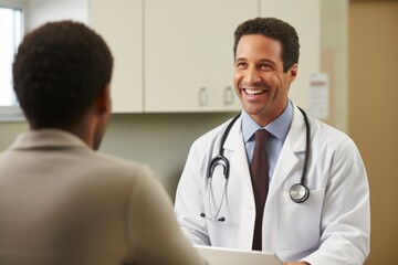 Fototapeta premium Doctor patient talking adult.
