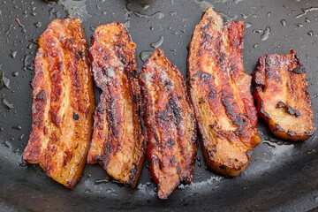grilled bacon texture