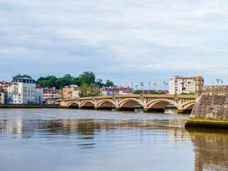 Bayonne, confluent de la Nive et de l'Adour