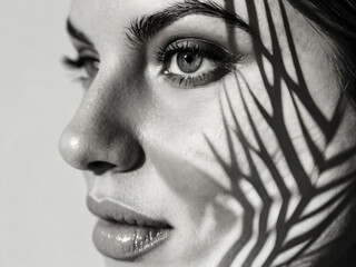 Fototapeta premium The woman in this fashion photo radiates elegance and style.
