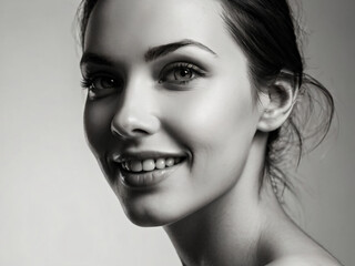 Fototapeta premium The woman in this fashion photo radiates elegance and style.