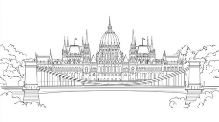 Obraz premium Sketch drawing illustration