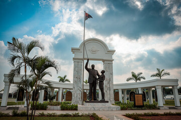 Agostinho Neto memorial in Luanda showcases national pride and historical significance on a sunny day
