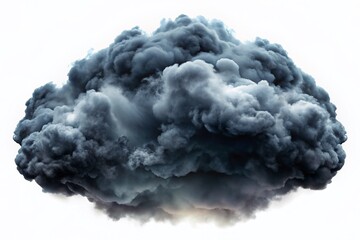 Dark Grey Thunderstorm Cloud Illustration for Weather and Computer Science Concepts