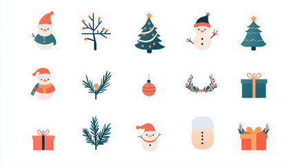 Christmass icon set
