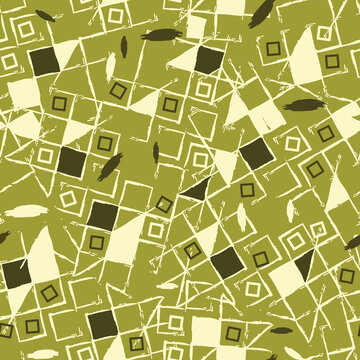 Uneven Geometrical Square Pattern With textures 