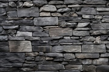 Fototapeta premium Grey flagstone wall architecture backgrounds rock.