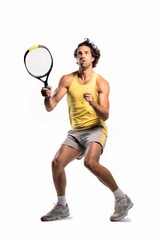 A squash player man footwear tennis sports.