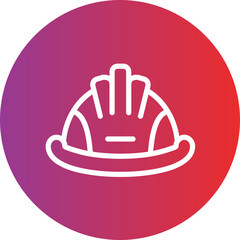 Hard hat vector icon style
