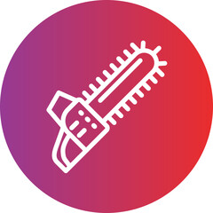 Chainsaw vector icon style