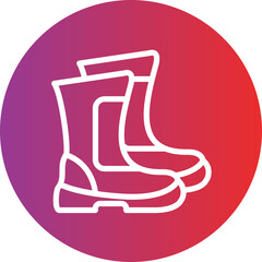 Safety boots vector icon style