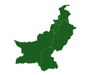 Pakistan administrative map. province map of Pakistan, blank Map, empty map of Pakistan. pak, pk
