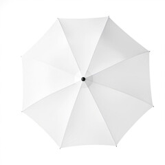 Classic white umbrella providing shade on a sunny day