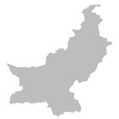 Fototapeta premium Pakistan administrative map. province map of Pakistan, blank Map, empty map of Pakistan. pak, pk